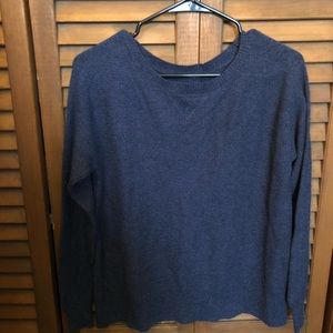 Plain knit navy American Eagle sweater